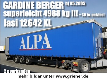  BERGER SAPL 24/ LASI XL / 4988 kg leergewicht !! - סמיטריילר עם וילונות צד