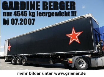 Berger SAPL 24 LTP / 4545 kg leergewicht / TOPZUSTAND - סמיטריילר עם וילונות צד