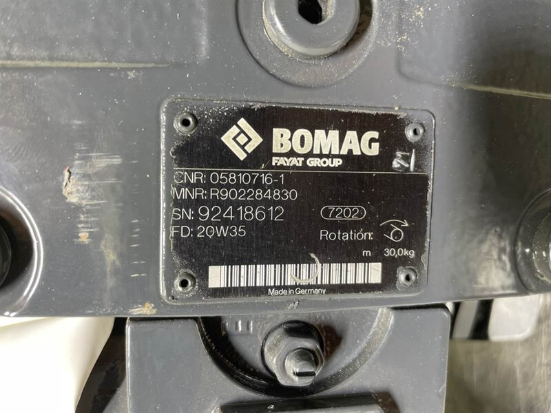 חָדָשׁ חלקי הידרוליקה עבור מכונת בנייה Bomag 05810716-1-Rexroth R902284830-Drive pump/Fahrpumpe: תמונה 8