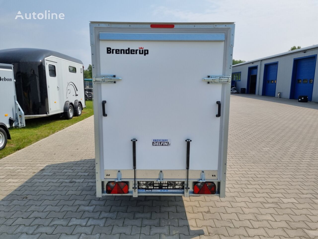 חָדָשׁ קרון נגרר בתיבה סגורה Brenderup Cargo CD260UB kontener fourgon box trailer 750 kg GVW ramp: תמונה 8