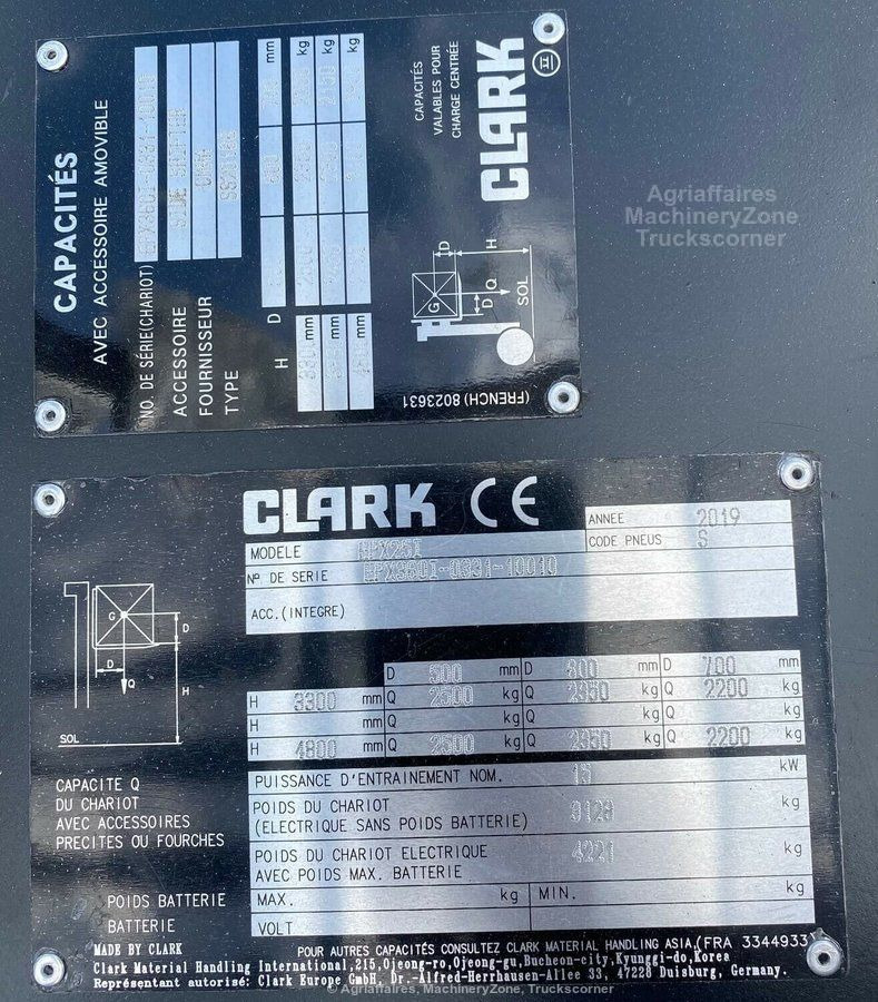 מלגזה חשמלית Clark EPX 25 I: תמונה 8