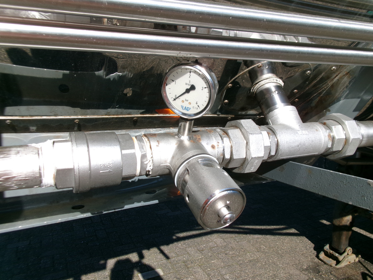 סמיטריילר מכל עבור הובלה של כימיקלים Crane Fruehauf Chemical tank inox 37.5 m3 / 1 comp + pump: תמונה 18