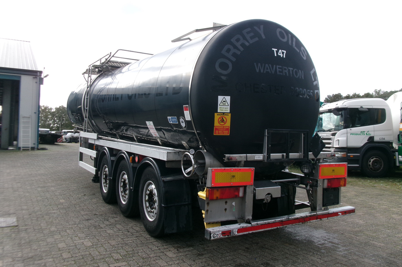 סמיטריילר מכל עבור הובלה של ביטומן Crossland Bitumen tank inox 33 m3 / 1 comp + compressor + ADR L4BN: תמונה 3