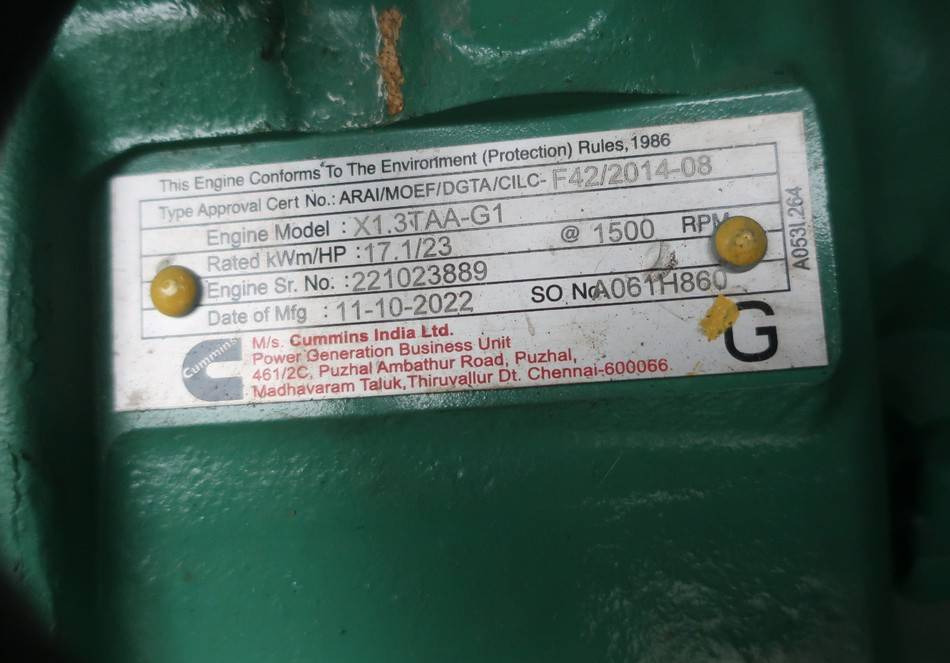 ערכת גנרטורים Cummins C15D5P Diesel 15KVA Generator 415V/230V Stamford: תמונה 9
