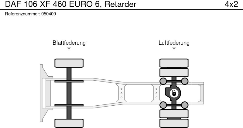 יחידת טרקטור DAF 106 XF 460 EURO 6, Retarder: תמונה 11