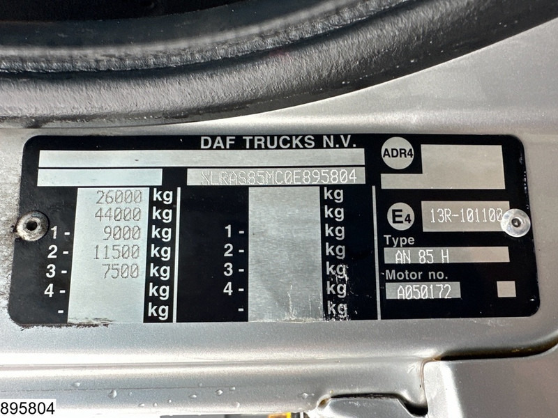משאית צד נופל/ שטוחה, משאית מנוף DAF 85 CF 460 6x2, EURO 5, Retarder, Manual, Fassi, Remote: תמונה 11