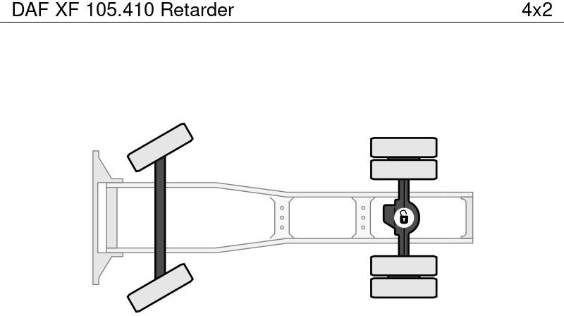 יחידת טרקטור DAF XF 105.410 Retarder: תמונה 13