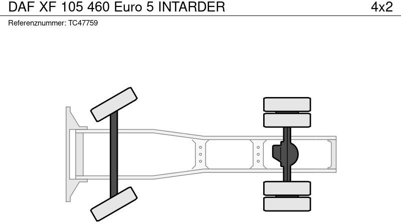 יחידת טרקטור DAF XF 105 460 Euro 5 INTARDER: תמונה 16