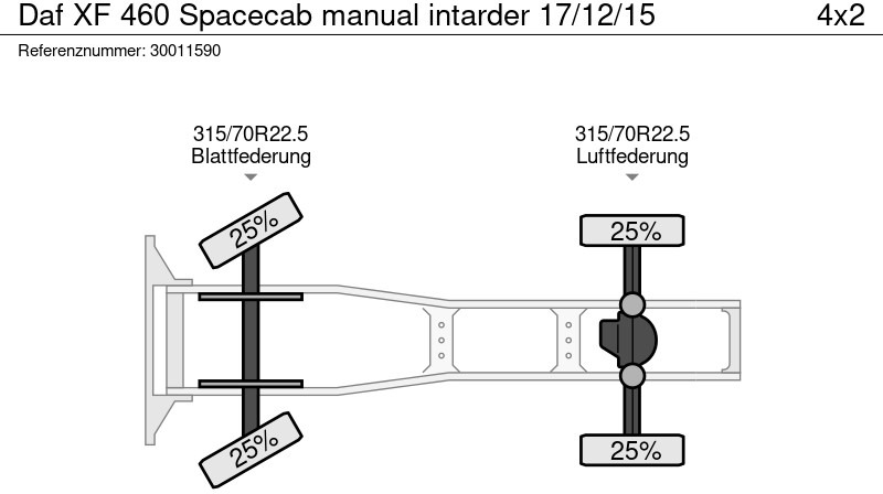 יחידת טרקטור DAF XF 460 Spacecab manual intarder 17/12/15: תמונה 14