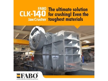 חָדָשׁ מגרסה FABO CLK-140 | 320-600 TPH PRIMARY JAW CRUSHER: תמונה 1