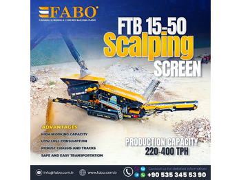 חָדָשׁ מגרסה ניידת FABO FTB-1550 MOBILE SCALPING SCREEN | AVAILABLE IN STOCK: תמונה 1