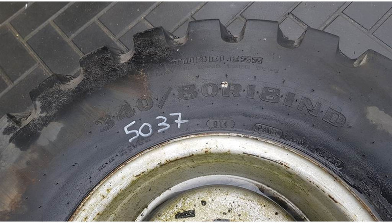 גלגלים וצמיגים עבור מכונת בנייה Goodyear 340/80-R18 IND - Tyre/Reifen/Band: תמונה 3