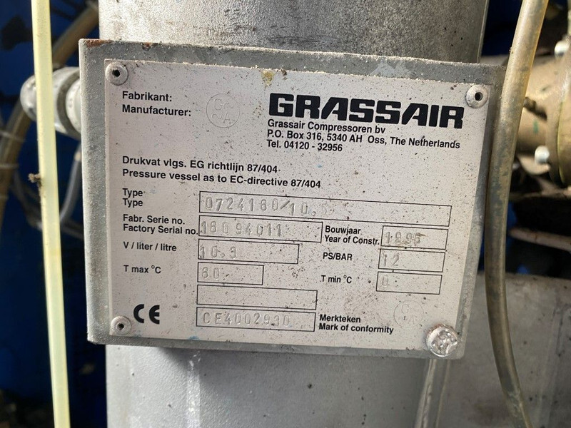 מדחס אוויר Grassair WIS 11.7 Silent 4 kW 550 L / min 12 Bar Schroefcompressor: תמונה 8