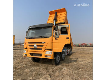 מזהיר HOWO Sinotruk 8x4 drive 12 wheels tipper truck 375 yellow color: תמונה 2