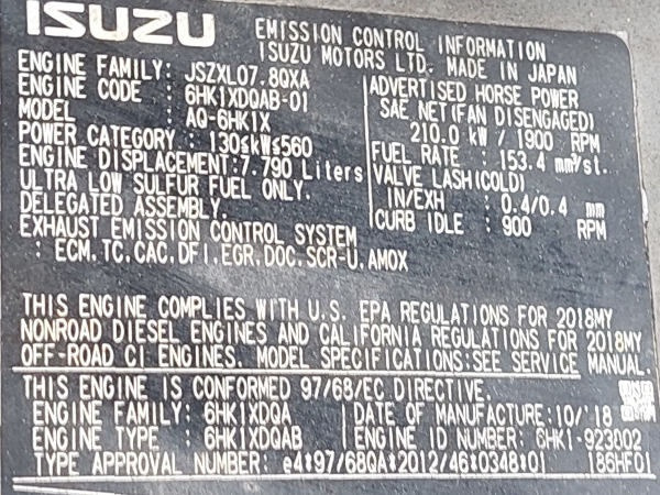 מחפר סורק Hitachi ZX350LCN-6: תמונה 9