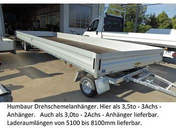 חָדָשׁ קרון נגרר למכונית Humbaur - HD357121 Serie 8400 3-Achser 3,5to Drehschemel: תמונה 1