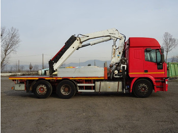 משאית צד נופל/ שטוחה, משאית מנוף IVECO EUROSTAR 240E42: תמונה 4