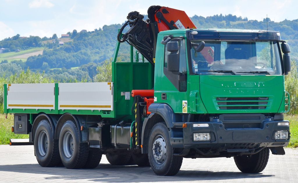 משאית מנוף, משאית צד נופל/ שטוחה Iveco TRAKKER 360 * Pritsche 5,80 m *PK 20002/FUNK*6x4: תמונה 3