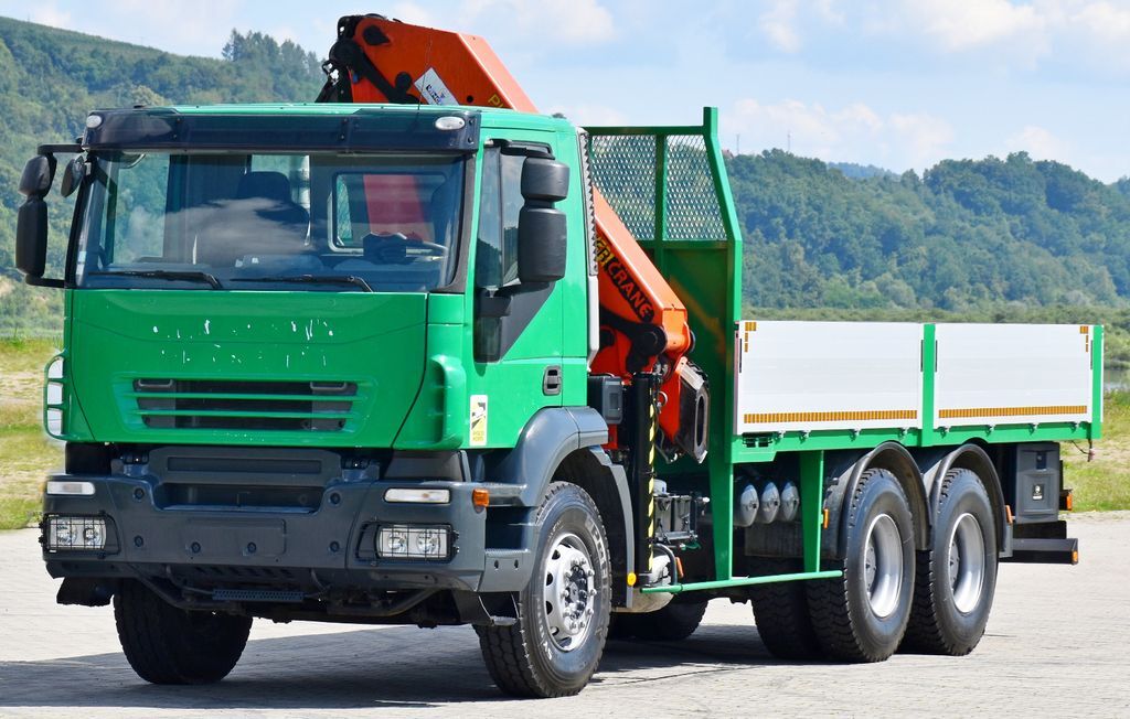 משאית מנוף, משאית צד נופל/ שטוחה Iveco TRAKKER 360 * Pritsche 5,80 m *PK 20002/FUNK*6x4: תמונה 4