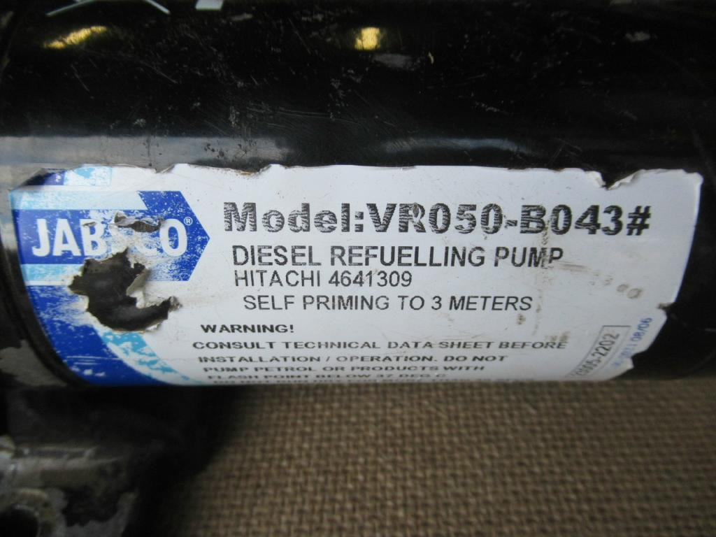 משאבת דלק עבור מכונת בנייה Jabsco VR050-B043 -: תמונה 3