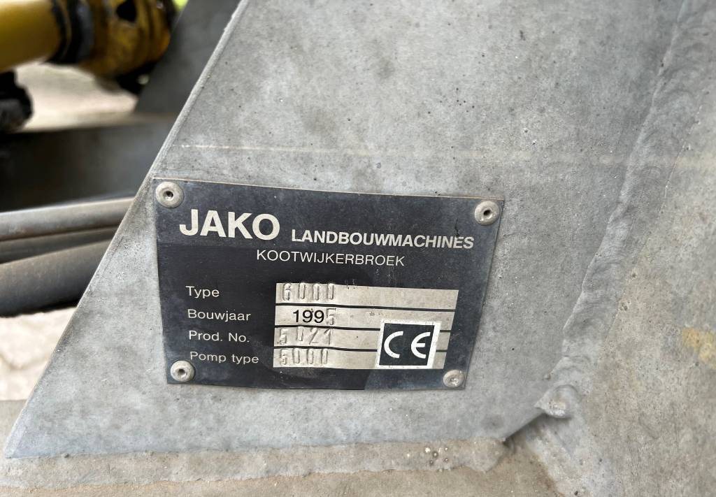 מכל תערובת Jako + Slootsmid bemester tank 6000 liter: תמונה 8