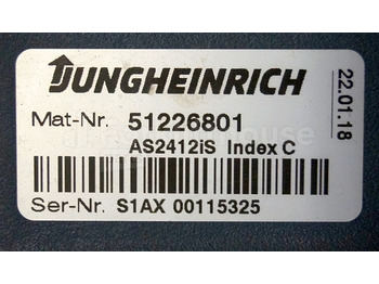ECU עבור ציוד לטיפול בחומרים Jungheinrich 51226801 Rij/hef/stuur regeling  drive/lift/steering controller AS2412 i S index C sn. S1AX00115325 from ESE120 year 2018: תמונה 2