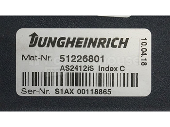 ECU עבור ציוד לטיפול בחומרים Jungheinrich 51226801 Rij/hef/stuur regeling  drive/lift/steering controller AS2412 i S index C sn. S1AX00118865 from ERD220 year 2018: תמונה 2