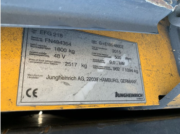 מלגזה חשמלית Jungheinrich EFG218: תמונה 4