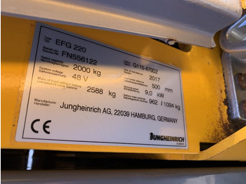 מלגזה חשמלית Jungheinrich EFG220: תמונה 4