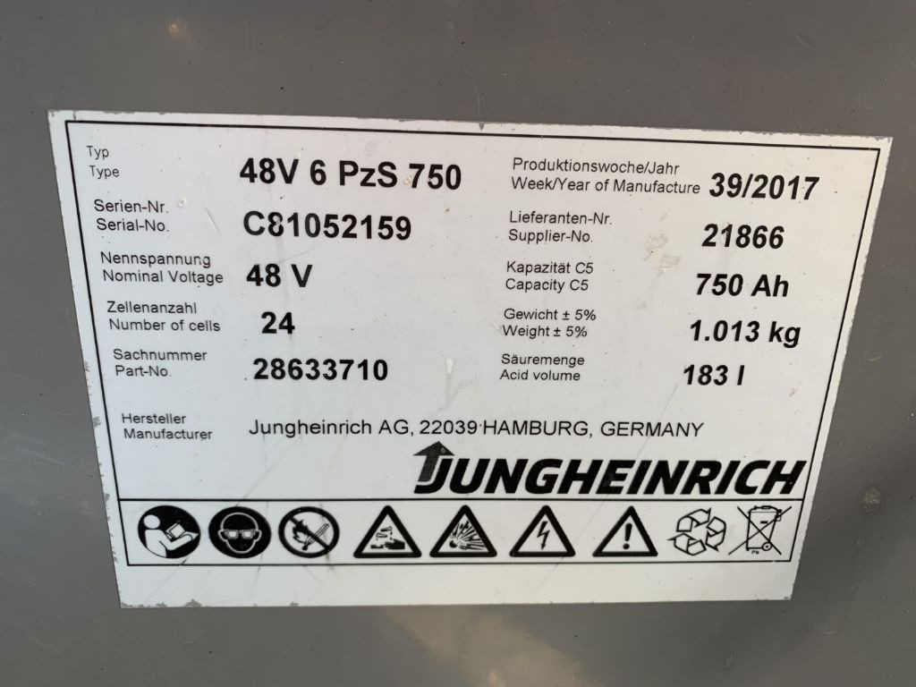 מלגזה חשמלית Jungheinrich EFG220: תמונה 5