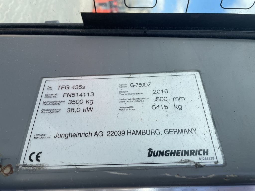 מלגזת LPG Jungheinrich TFG435s: תמונה 4