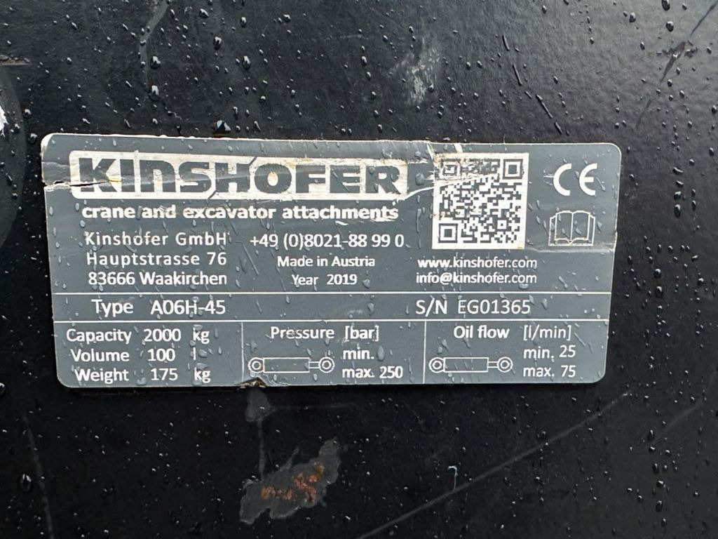 מכונת אחיזה עבור מכונת בנייה KINSHOFER A06H-45 Sortiergreifer SW MS03 NEU: תמונה 13