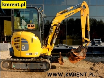 מיני מחפר KOMATSU PC26 JCB 8026 JCB 8030 JCB 8025 JCB 8008 CAT 302.5 YANMAR SV15 IHIMER 25NX: תמונה 1