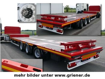 חָדָשׁ סמיטריילר עם מטען נמוך עבור הובלה של מכונות כבדות Kässbohrer JS / PLATTFORM / BDF 20/40 fuss LENKACHSE !!!!!!: תמונה 1