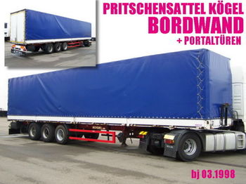 Kögel SN 24 / EDSCHA ZOLL / PORTALTÜREN - סמיטריילר עם וילונות צד