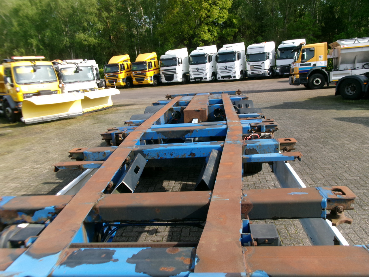 סמיטריילר מוביל מכולות/ החלפת גוף Krone 3-axle container trailer 20-30-40-45 ft SDC27: תמונה 11