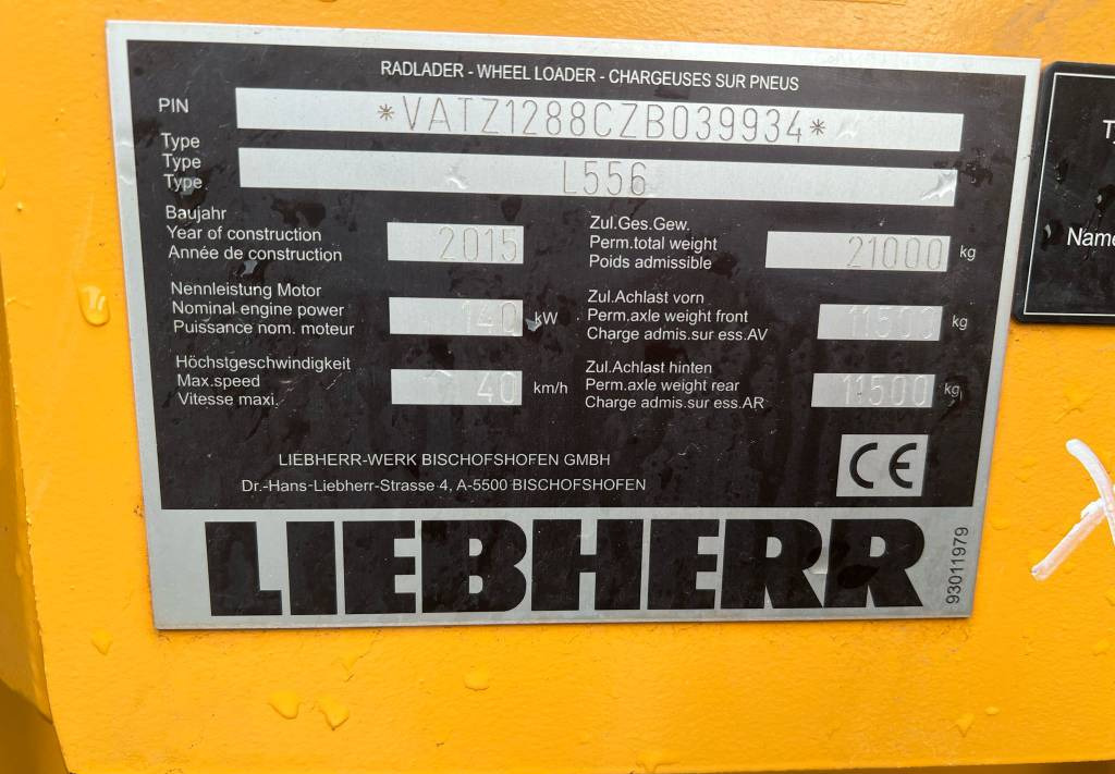 מעמיס גלגלים Liebherr L 556: תמונה 9