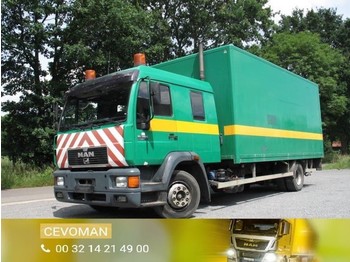 משאית תיבה MAN 15.264 doka bakwagen met laadklep: תמונה 1