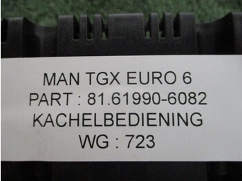 לוח מחוונים עבור משאית MAN 81.61990-6082 KACHELBEDIENING MAN TGX TGS EURO 6: תמונה 2