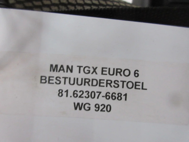 מושב עבור משאית MAN 81.62307-6681//81.62307-6632 STOELEN SET TGX EURO 6: תמונה 9