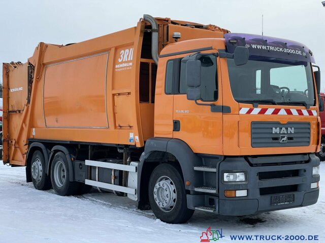 משאית אשפה עבור הובלה של אשפה MAN TGA 26.310 Schörling 3R II - Klima 3 Sitzplätze: תמונה 11
