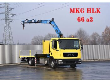 משאית מנוף MAN TGL 12.220 Pritsche 6,10 m+MKG HLK 66a3/FUNK: תמונה 1