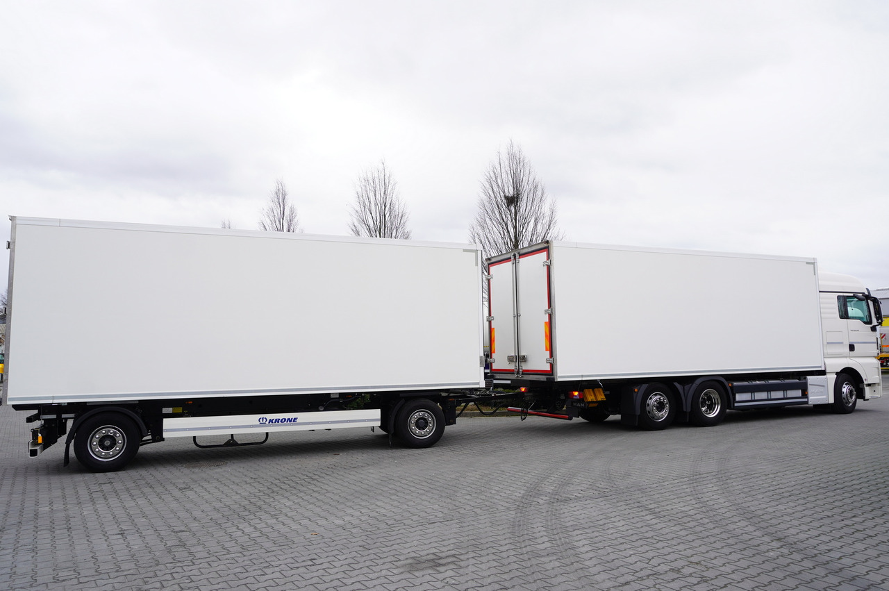 משאית קירור MAN TGX 26.510 6×2 E6 refrigerator set/ ATP/FRC / Krone refrigerator / 18+18 pallets: תמונה 16
