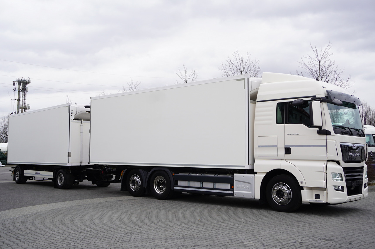 משאית קירור MAN TGX 26.510 6×2 E6 refrigerator set/ ATP/FRC / Krone refrigerator / 18+18 pallets: תמונה 2