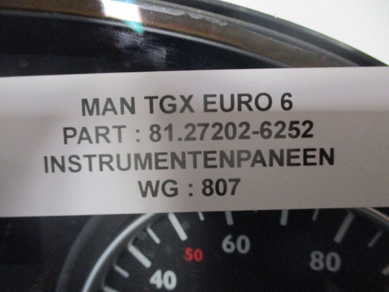 לוח מחוונים עבור משאית MAN TGX 81.27202-6252 INSTRUMENTENPANEEL EURO 6: תמונה 2