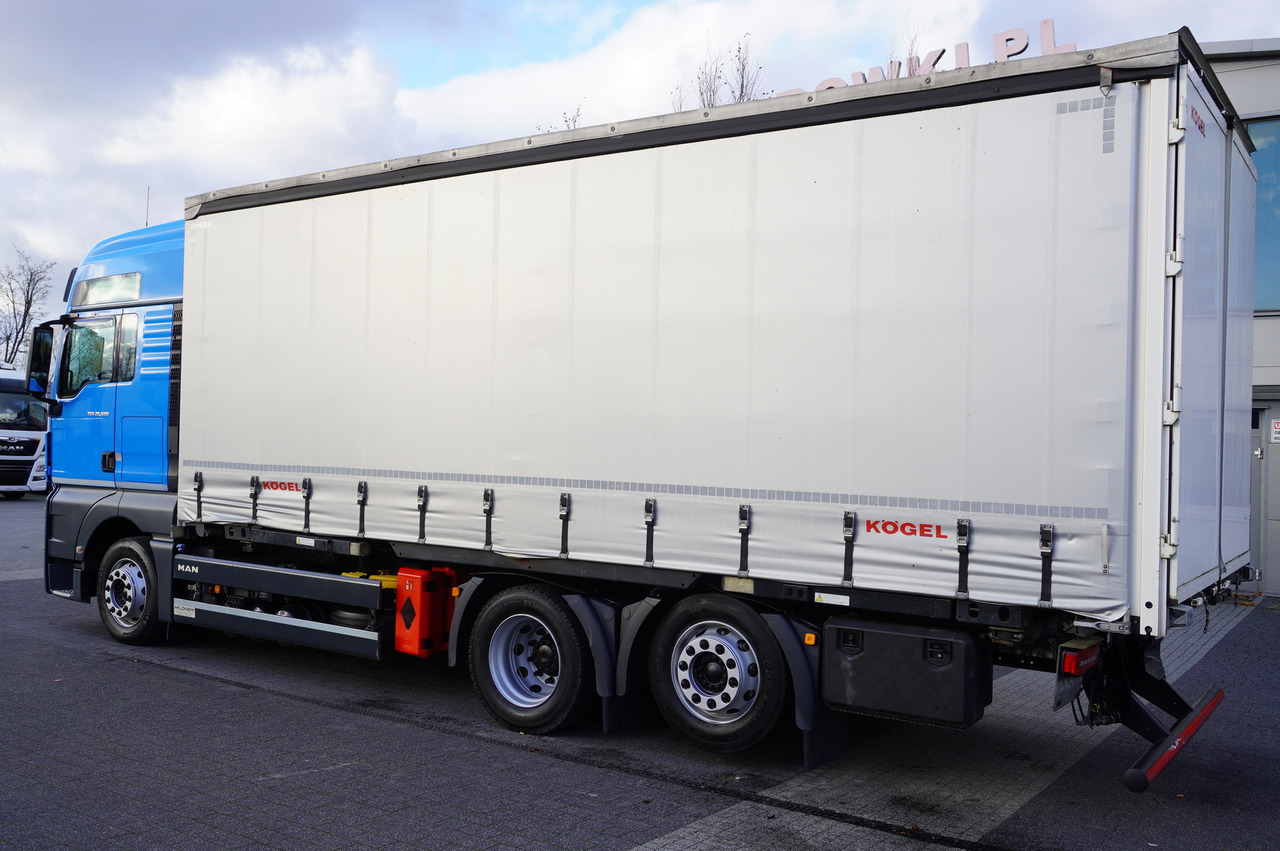 משאית וילונות צד Man TGX 26.500 6×2 E6 BDF Curtain Kogel 18 pallets / 2020: תמונה 4