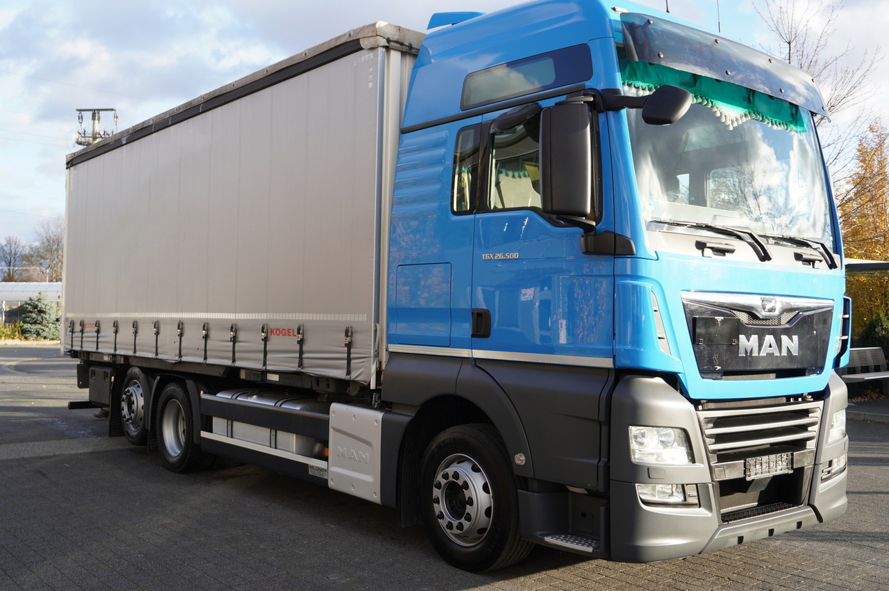 משאית וילונות צד Man TGX 26.500 6×2 E6 BDF Curtain Kogel 18 pallets / 2020: תמונה 8