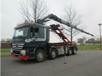 משאית עם שלדת תא Mercedes-Benz ACTROS 3248 8X4 WITH CRANE/KRAN HIAB XS244 EURO: תמונה 1