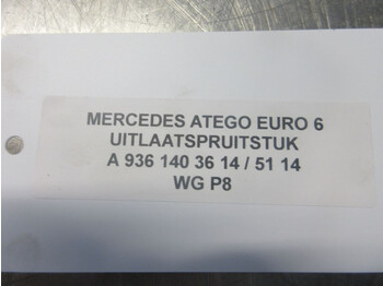 יריעת פליטה עבור משאית Mercedes-Benz A 936 140 36 14 / 51 14 UITLAATSPRUITSTUK OM936LA EURO 6: תמונה 4