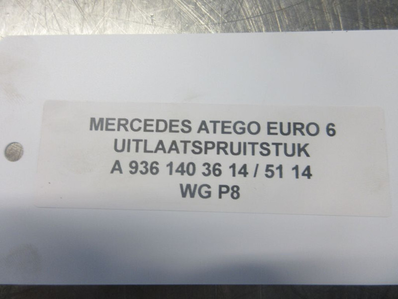 יריעת פליטה עבור משאית Mercedes-Benz A 936 140 36 14 / 51 14 UITLAATSPRUITSTUK OM936LA EURO 6: תמונה 4